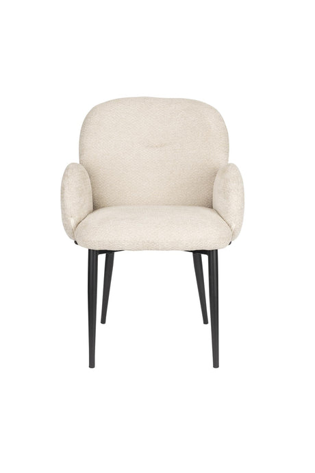 Alaz fotel – Texturált kárpitozás, fekete lábakkal