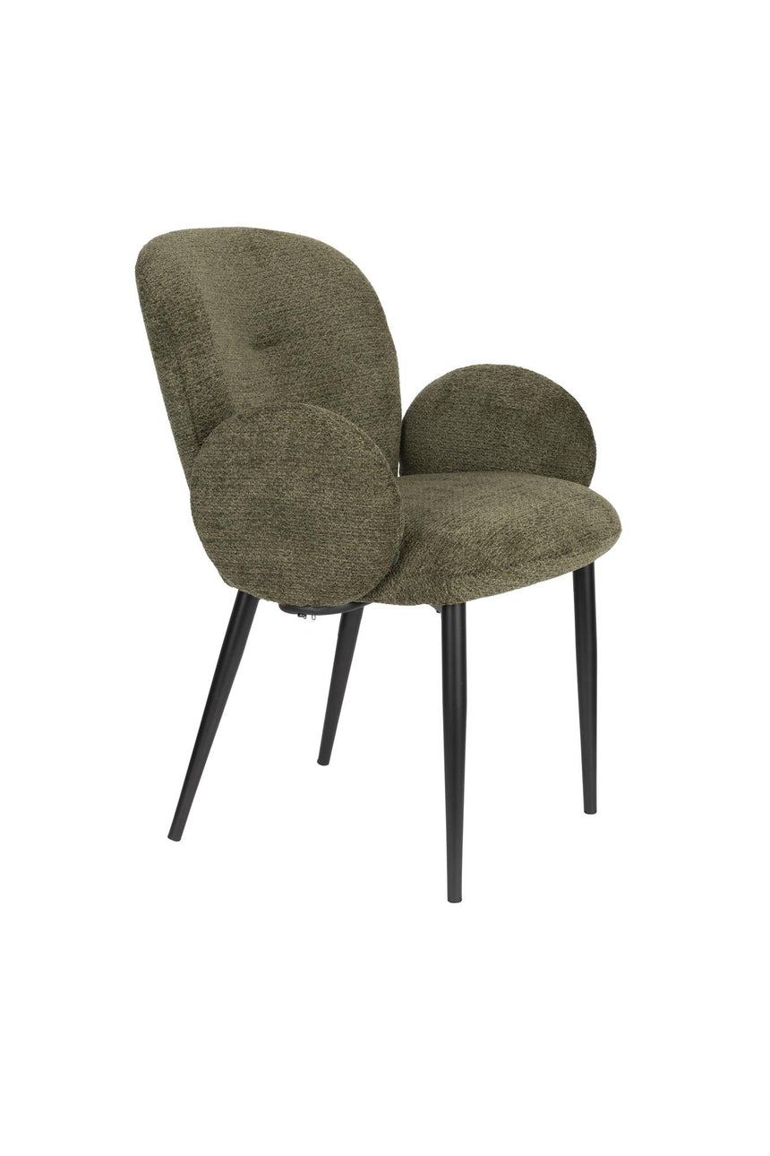 Alaz fotel – Texturált kárpitozás, fekete lábakkal