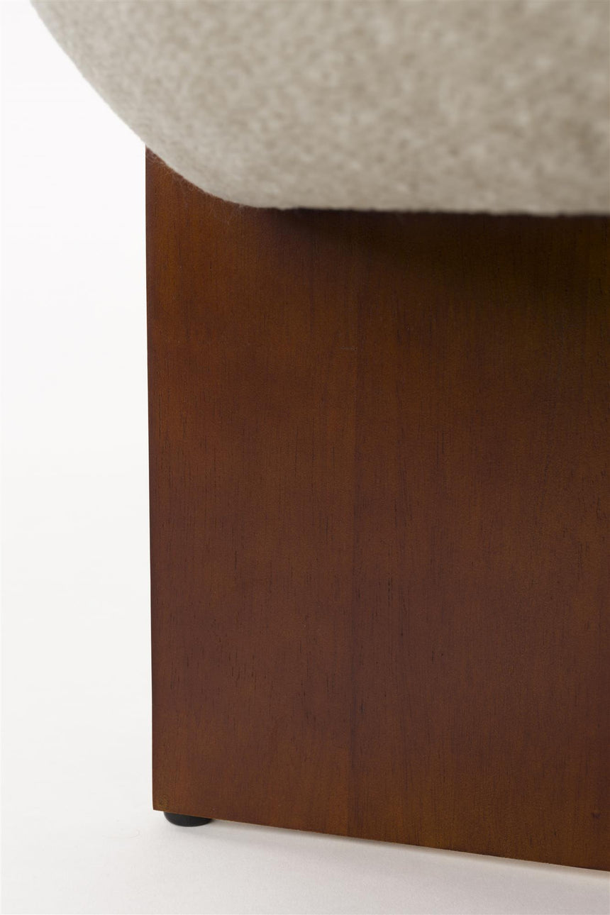 Ufo ülőke – Bézs kárpitozás, gumifa lábakkal