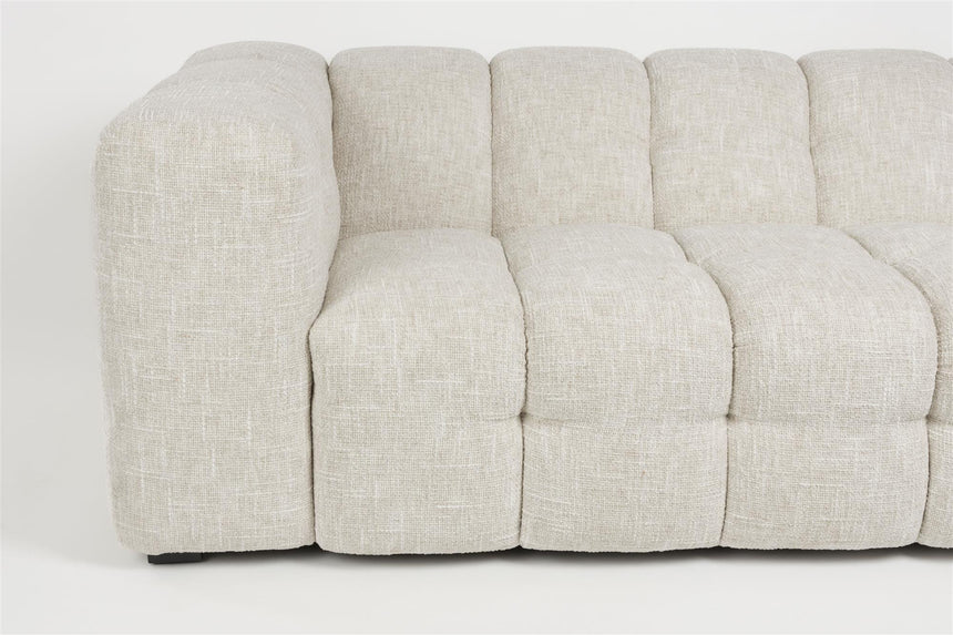 Trenta kanapé – Japandi stílusú, vászonhatású kárpitozással