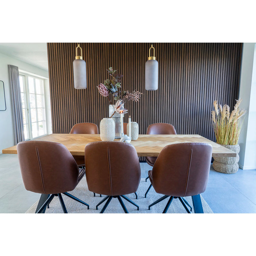 Monte Carlo textile leather swivel chair