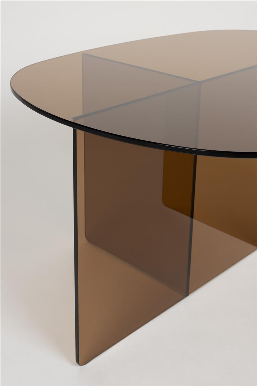 Linea üveg dohányzóasztal