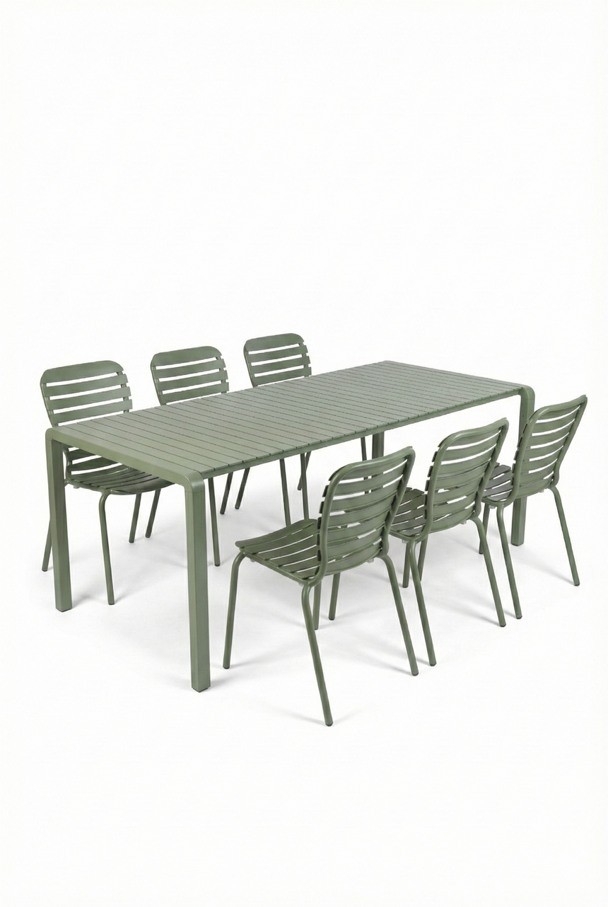 Vondel kerti garnitúra -Zöld-  6 személyes