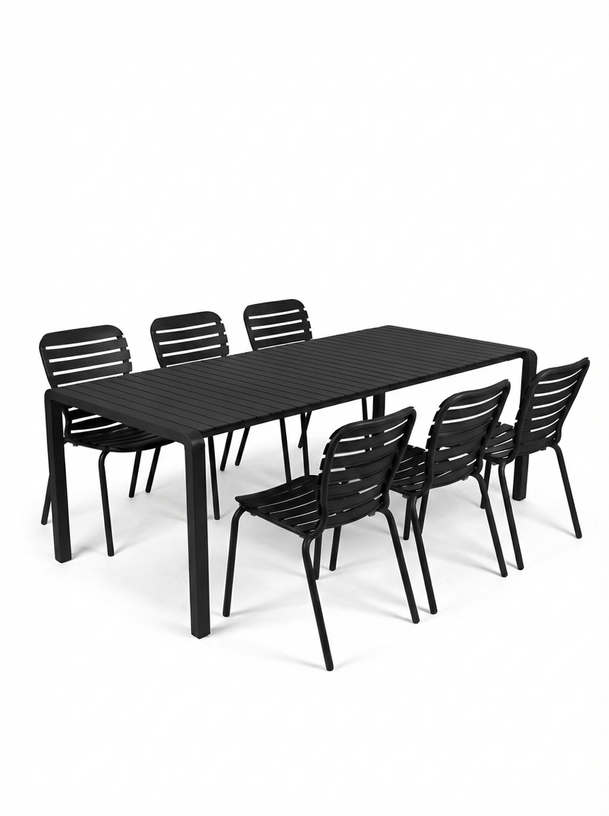 Vondel kerti garnitúra – Fekete – 6 személyes