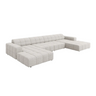 Jennifer U-shaped chenille sofa