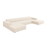 Jennifer U-shaped chenille sofa