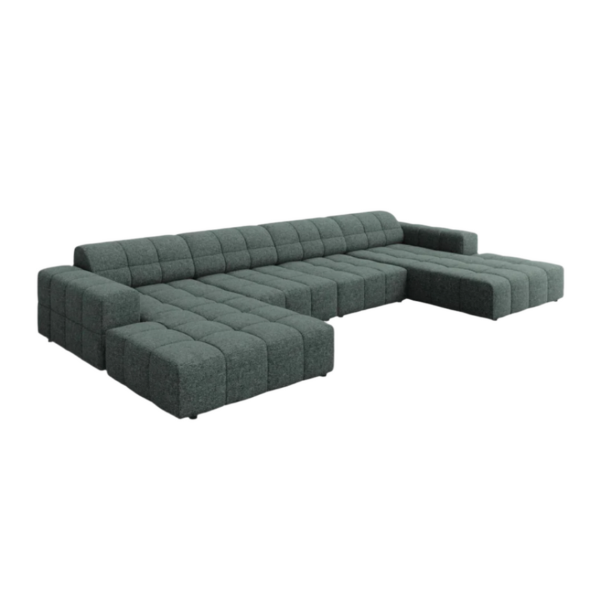 Jennifer U-shaped chenille sofa