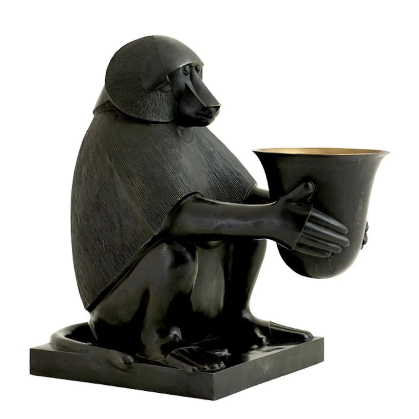 Art Deco Monkey fém asztali lámpa