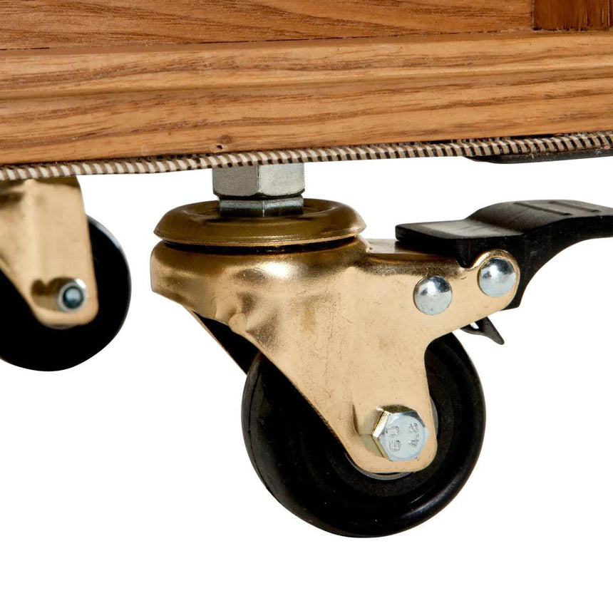 Martini Bianco wooden bar cabinet with black trim