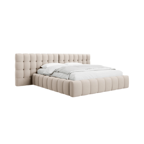 Mamaia wide fabric bed frame 160x200