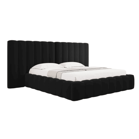 Kelp wide velvet bed frame 180x200