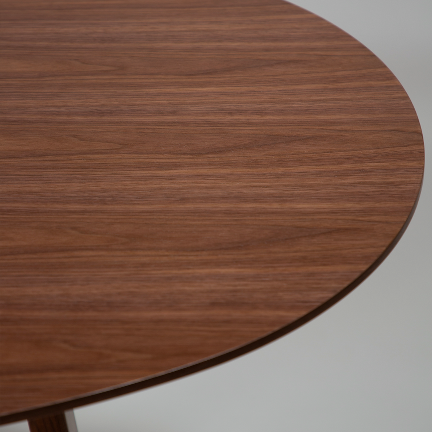 Ooid wooden dining table Ø120