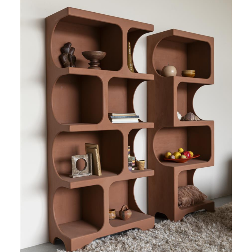 Seven wooden shelf