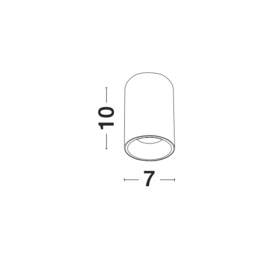 Di Moda metal ceiling lamp with black socket