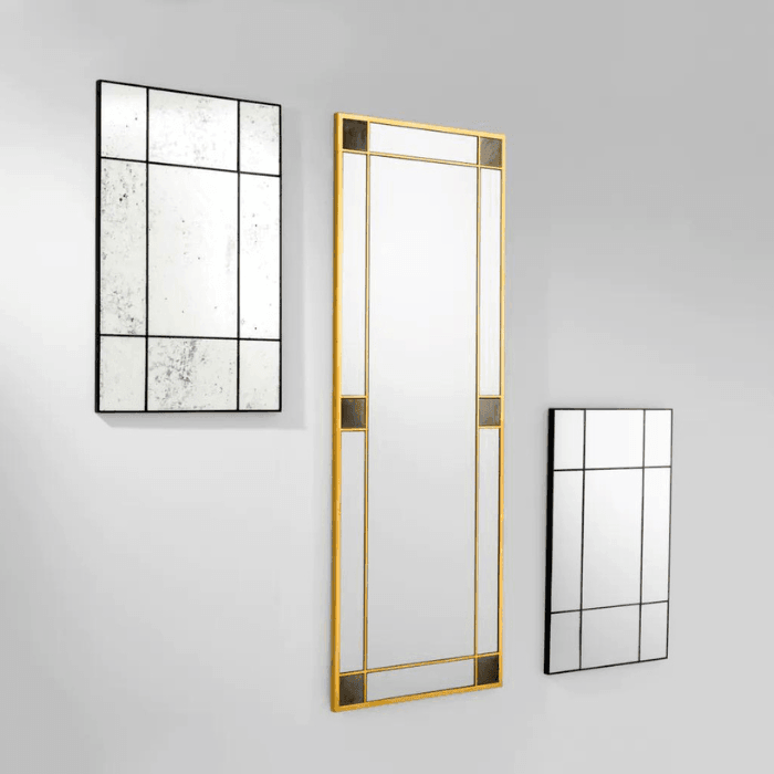 Mountbatten fa tükör antik tükörüveggel - Dutch Home