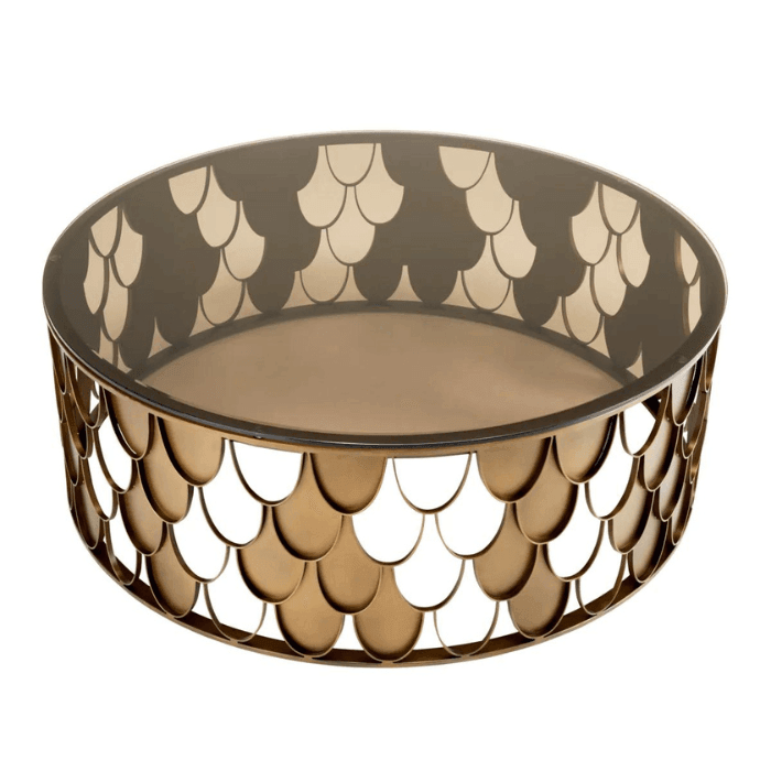 L'indiscret glass coffee table