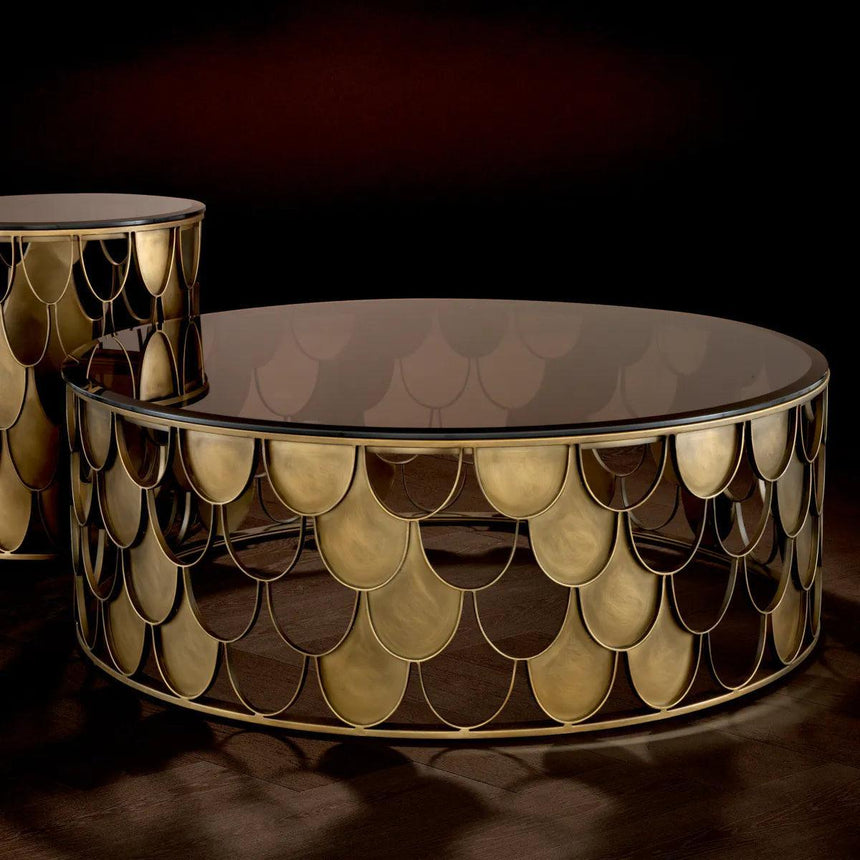 L'indiscret glass coffee table