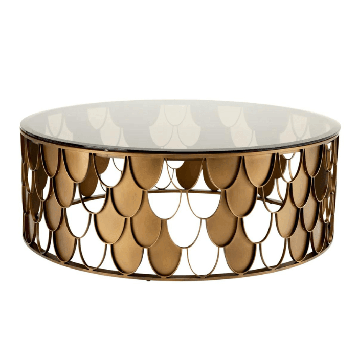 L'indiscret glass coffee table