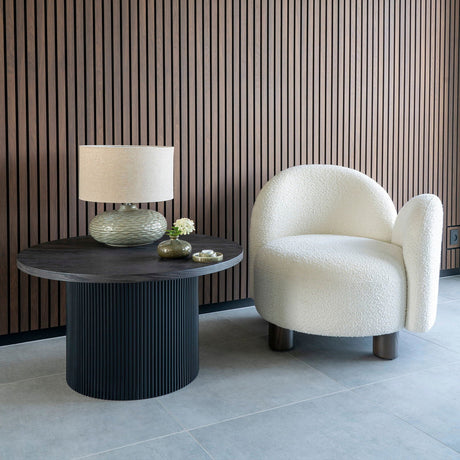 Monaco swivel textile leather low bar stool