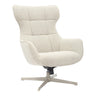 Turin fabric swivel armchair