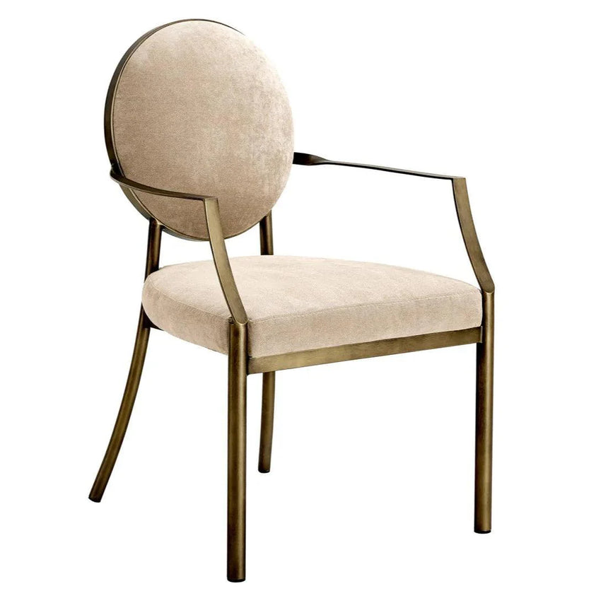 Scribe karfás bársony szék