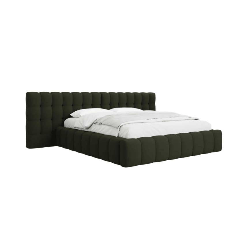 Mamaia wide fabric bed frame 160x200