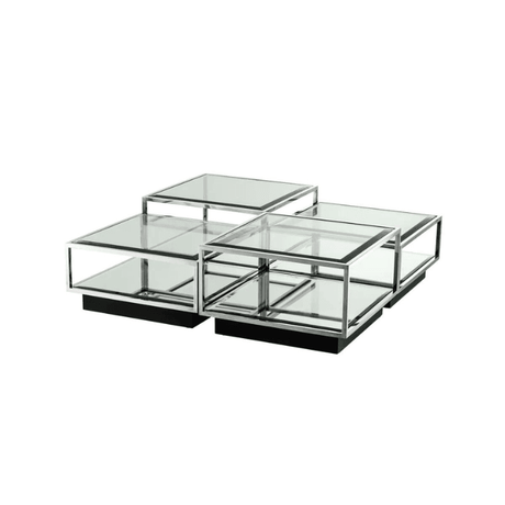 Tortona glass coffee table set