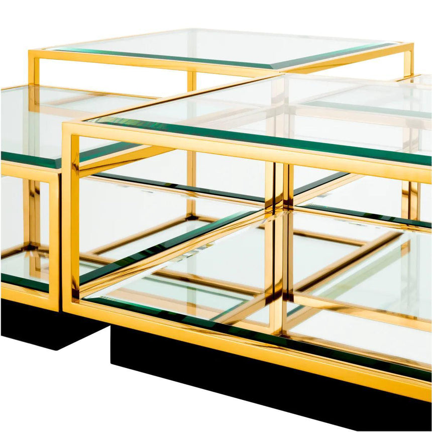 Tortona glass coffee table set