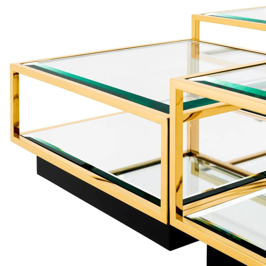 Tortona glass coffee table set