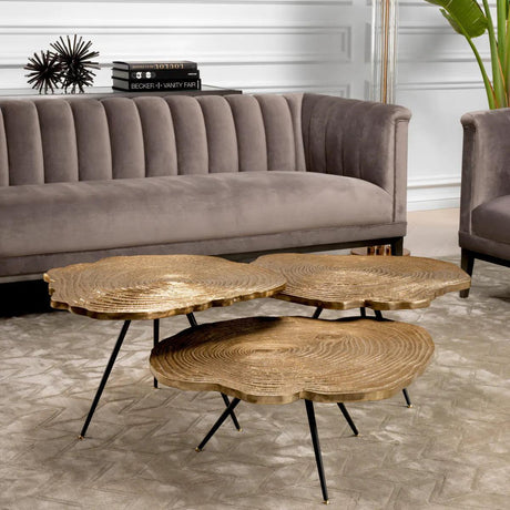 Quercus metal coffee table set