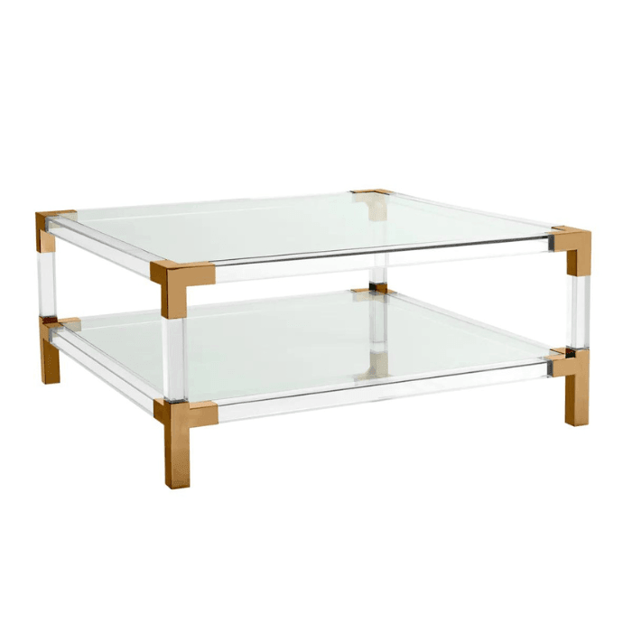 Royalton glass coffee table