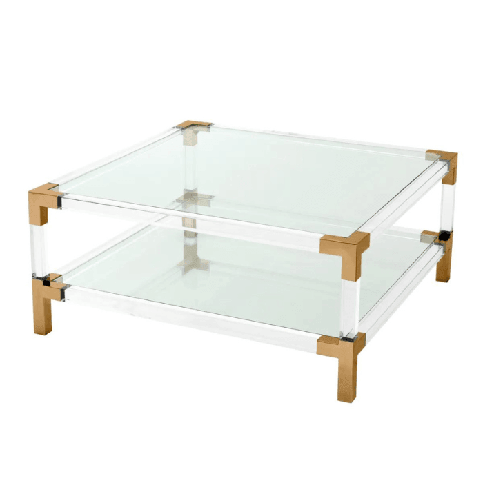 Royalton glass coffee table