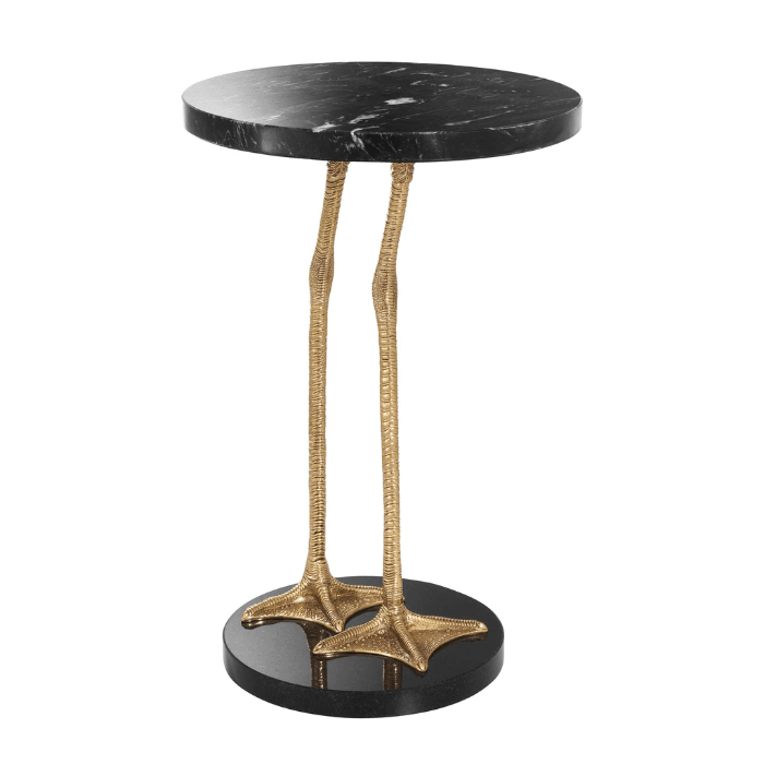 Lagoon marble side table