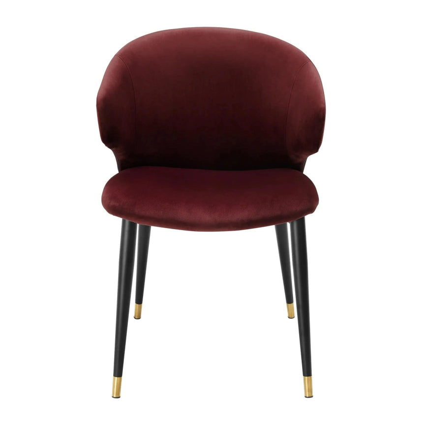 Volante karfás bársony szék