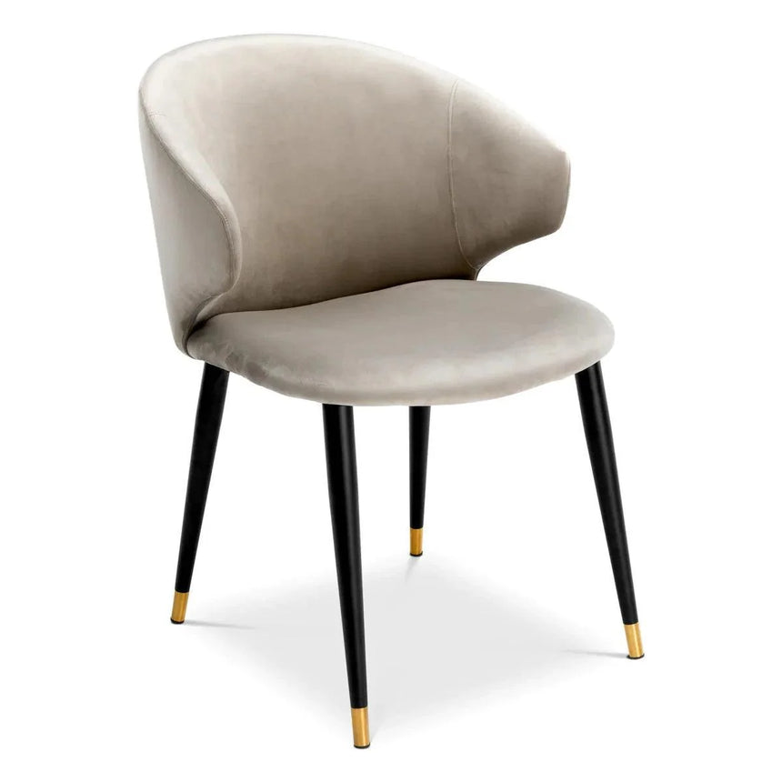 Volante karfás bársony szék