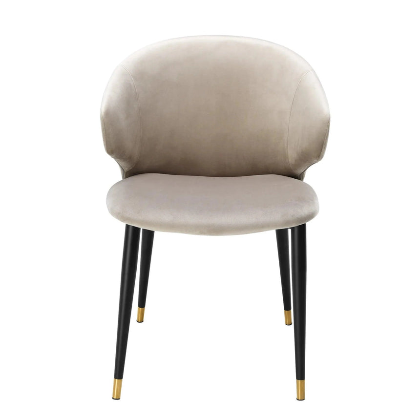 Volante karfás bársony szék