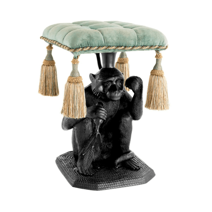 Monkey velvet footrest