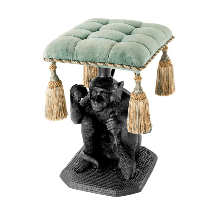 Monkey velvet footrest