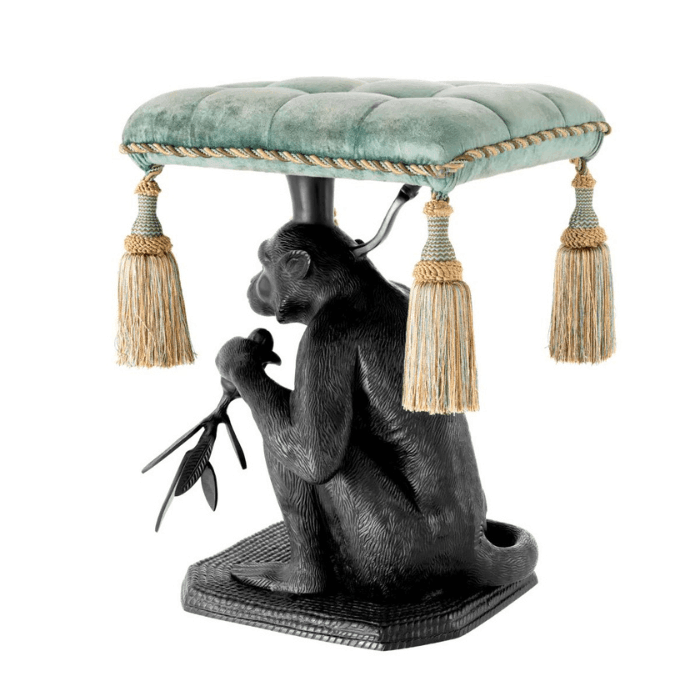 Monkey velvet footrest