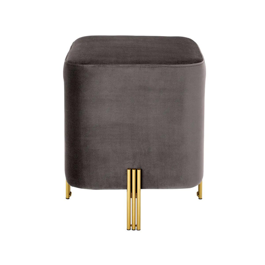 Burnett Savona Velvet Pouf