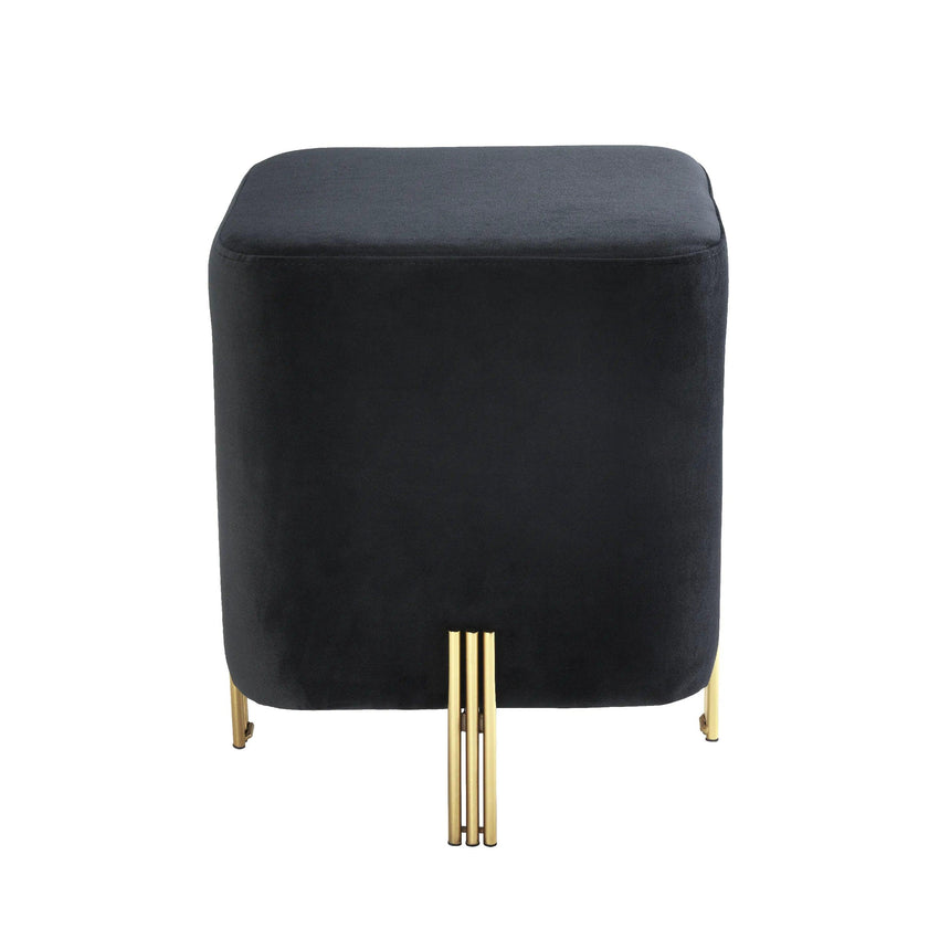 Burnett Savona Velvet Pouf