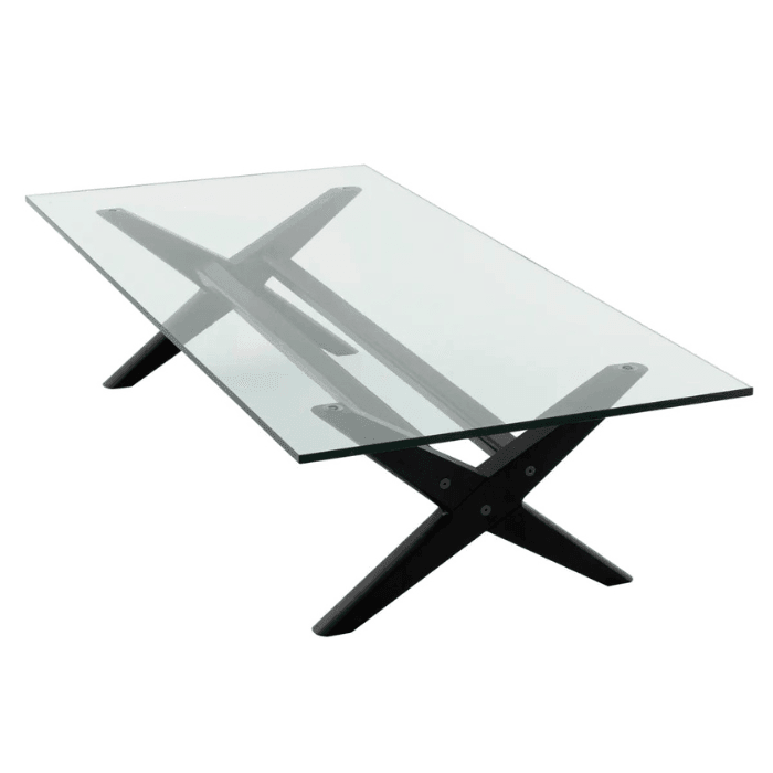 Maynor glass coffee table