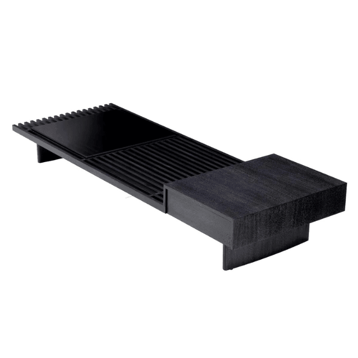 The Crest glass coffee table