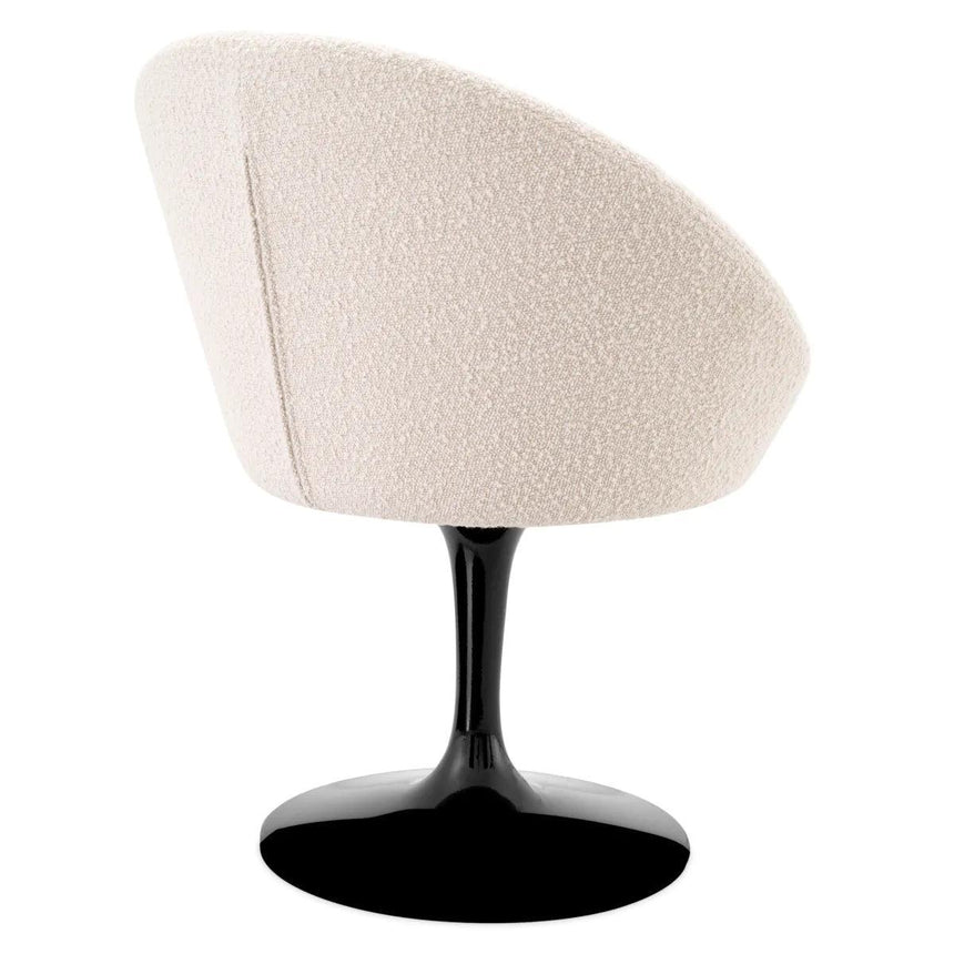 O'Neill swivel bouclé chair