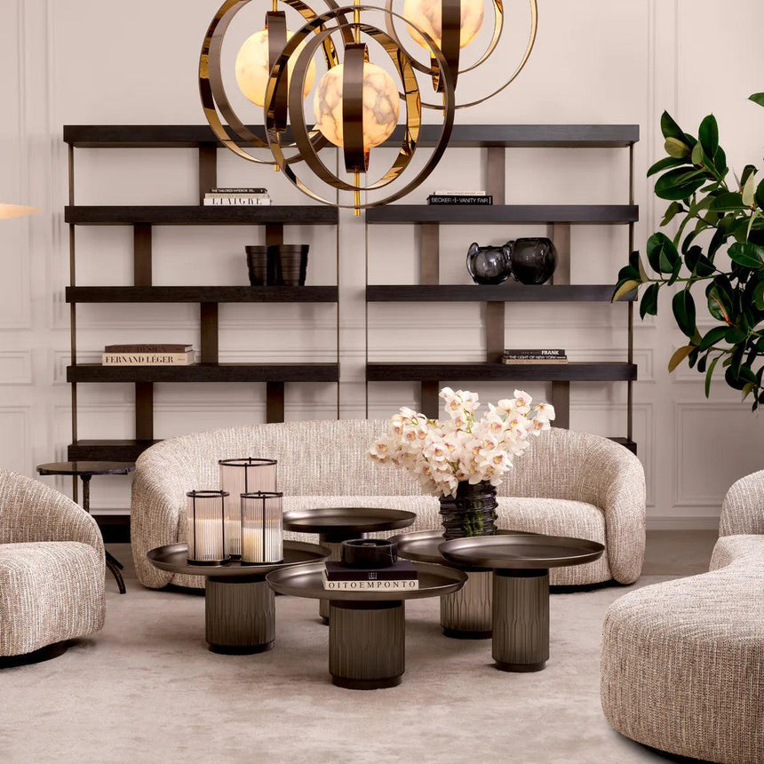 Zachary metal coffee table set