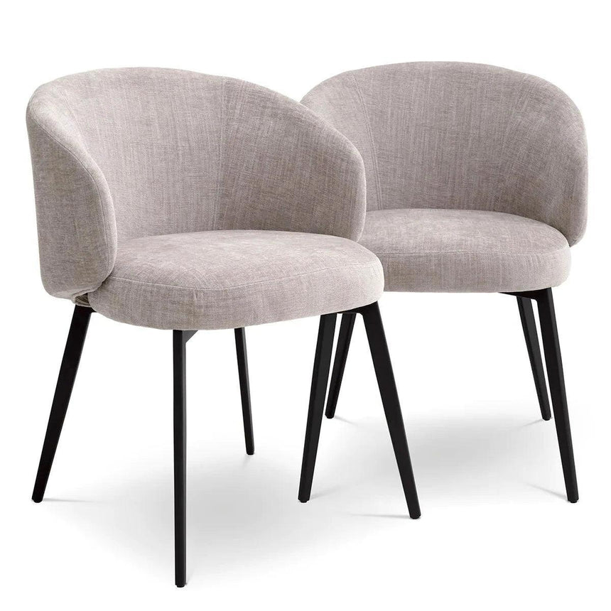 Lloyd karfás szövet szék szettben