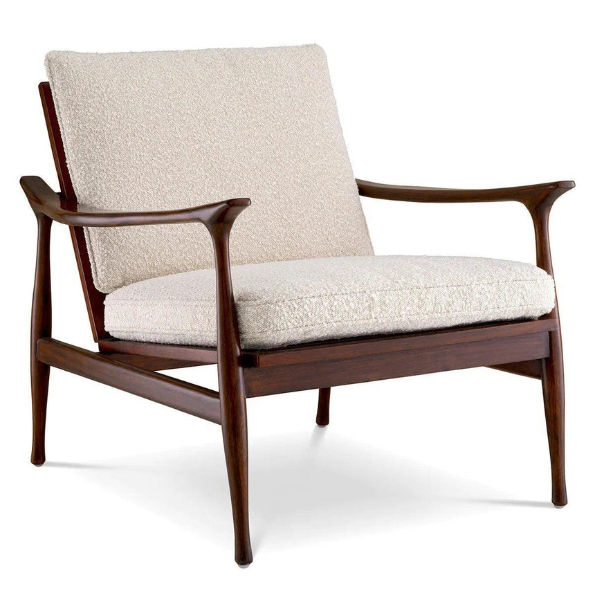 Manzo buklé fotel barna vázzal