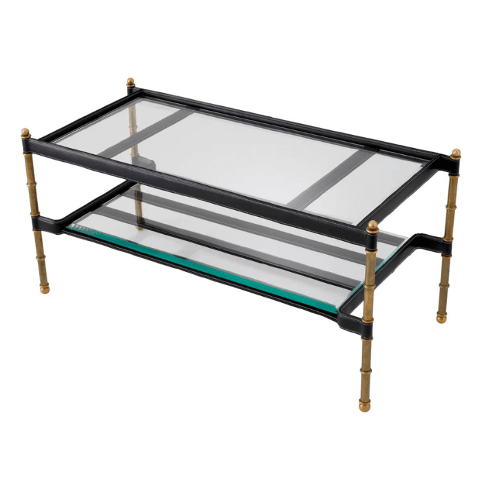 Princess glass coffee table 95x42