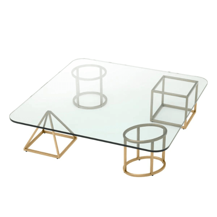 Speiser glass coffee table