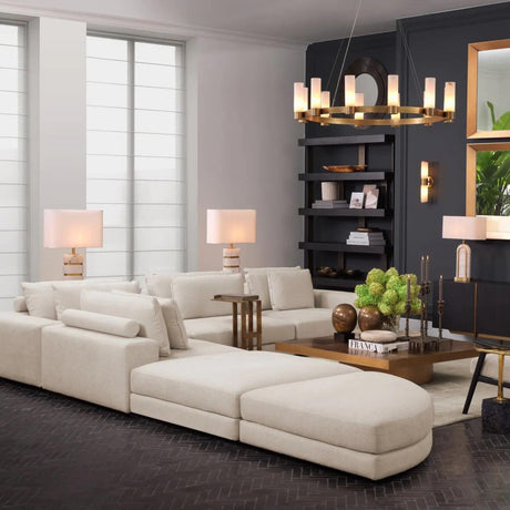 Lounge Club Fabric Ottoman